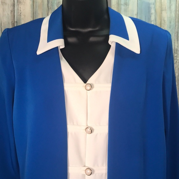 Leslie belle button down blazer business jacket - Picture 2 of 8